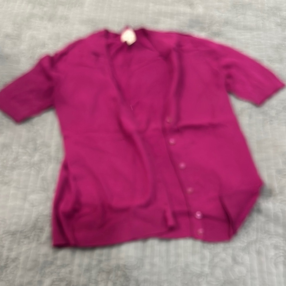 Vibrant Magenta Cardigan